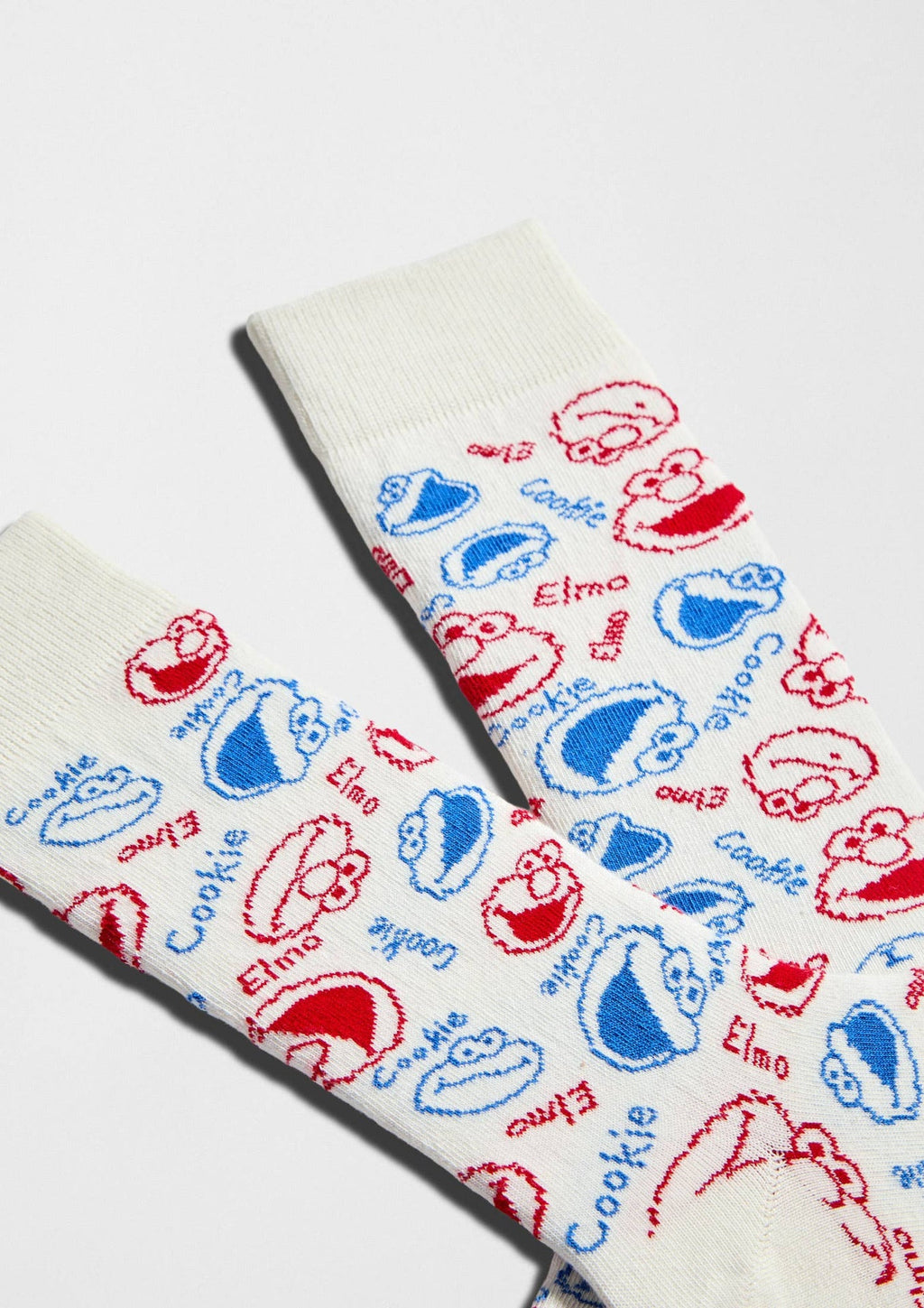 BeSesameStreet Visages d'Elmo et de Cookie - coton biologique