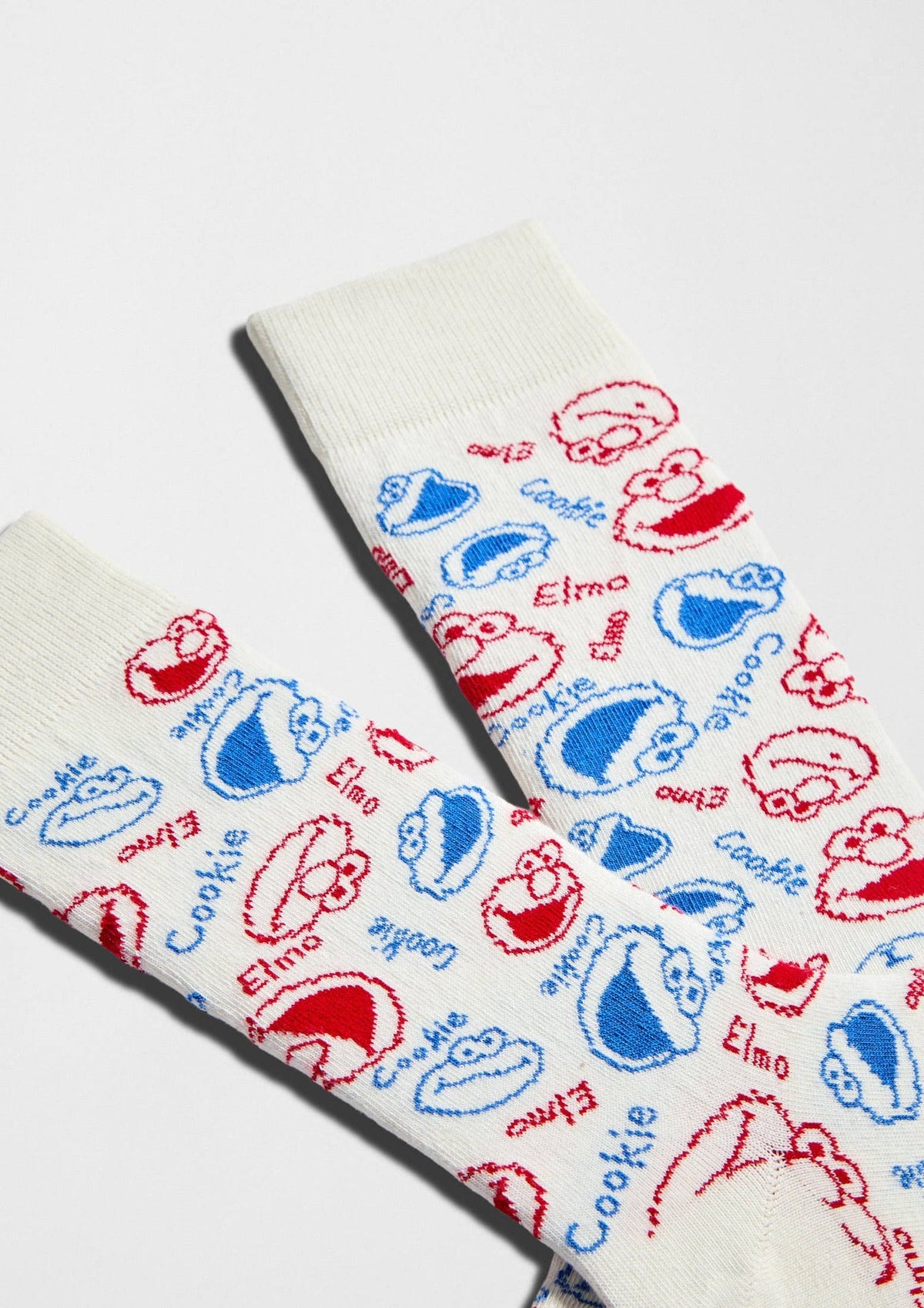 BeSesameStreet Visages d'Elmo et de Cookie - coton biologique