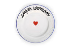 Assiette La Famille S’éclate - Super Woman 