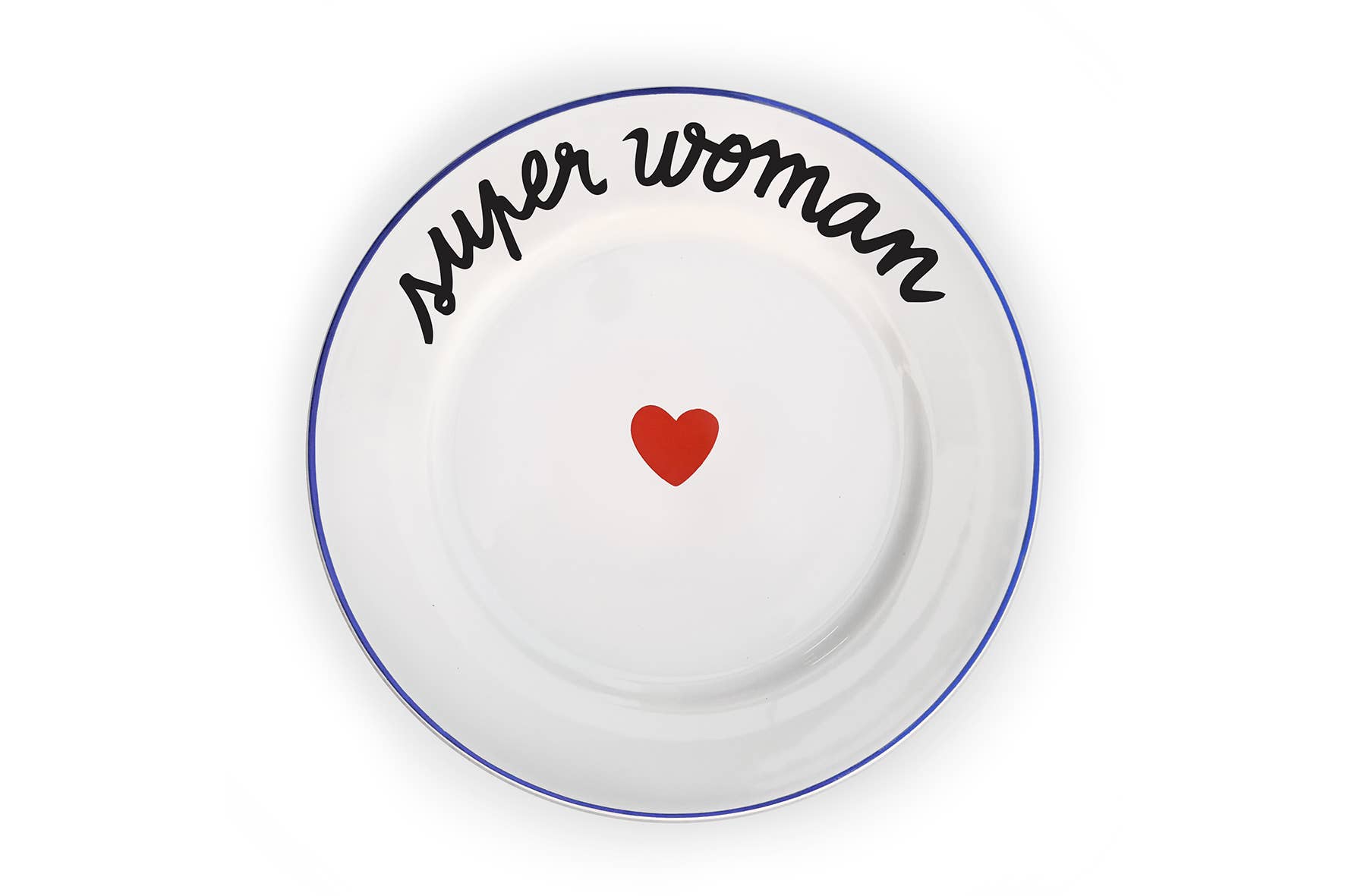 Assiette La Famille S’éclate - Super Woman 