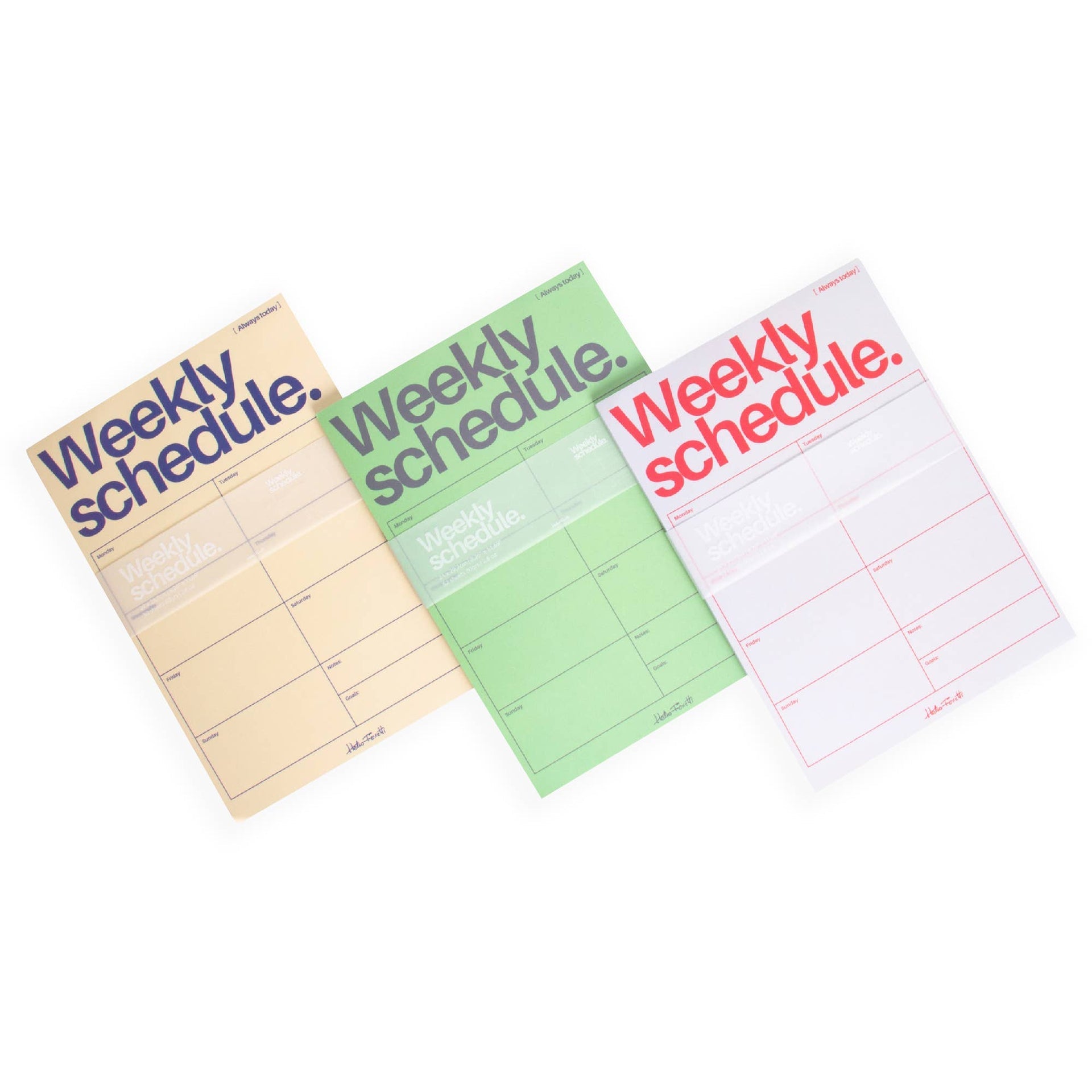 Organisateur Hebdomadaire Gris Helio Ferretti Vue 3