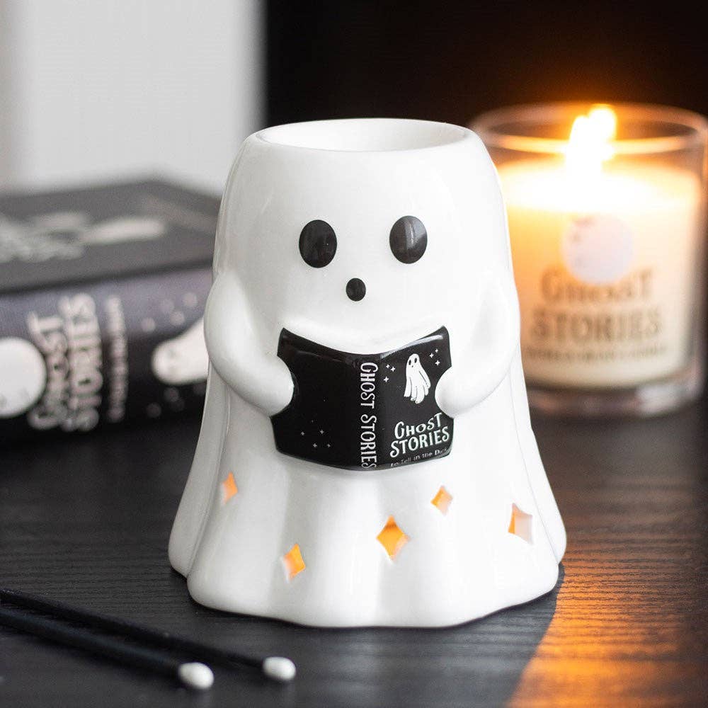Histoires de fantômes Fantôme lecteur Halloween Brûle-parfum