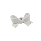Bougeoir - Nœud - Céramique - Blanc - 18x9x7 cm | Design e regali originali