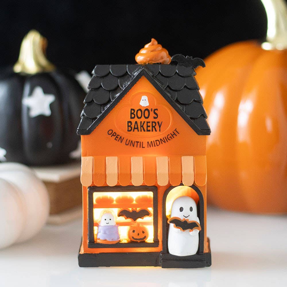 Décoration lumineuse LED d'Halloween « Boo's Bakery »