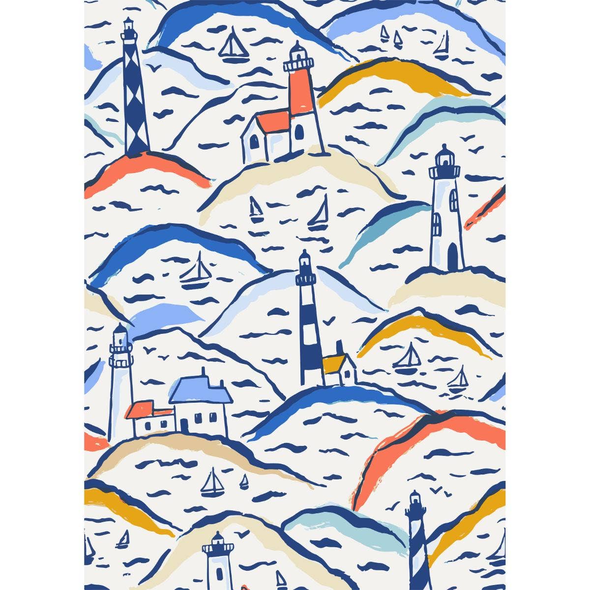 Torchon Scène de Phare, 71x51cm | Design e regali originali