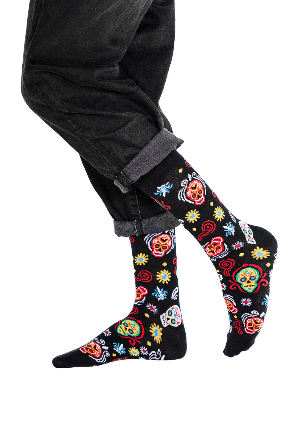 Chaussettes Dia de los Muertos | Design-lahjat ja sisustustuotteet