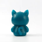 Bougie Chat Bleu Pétrole