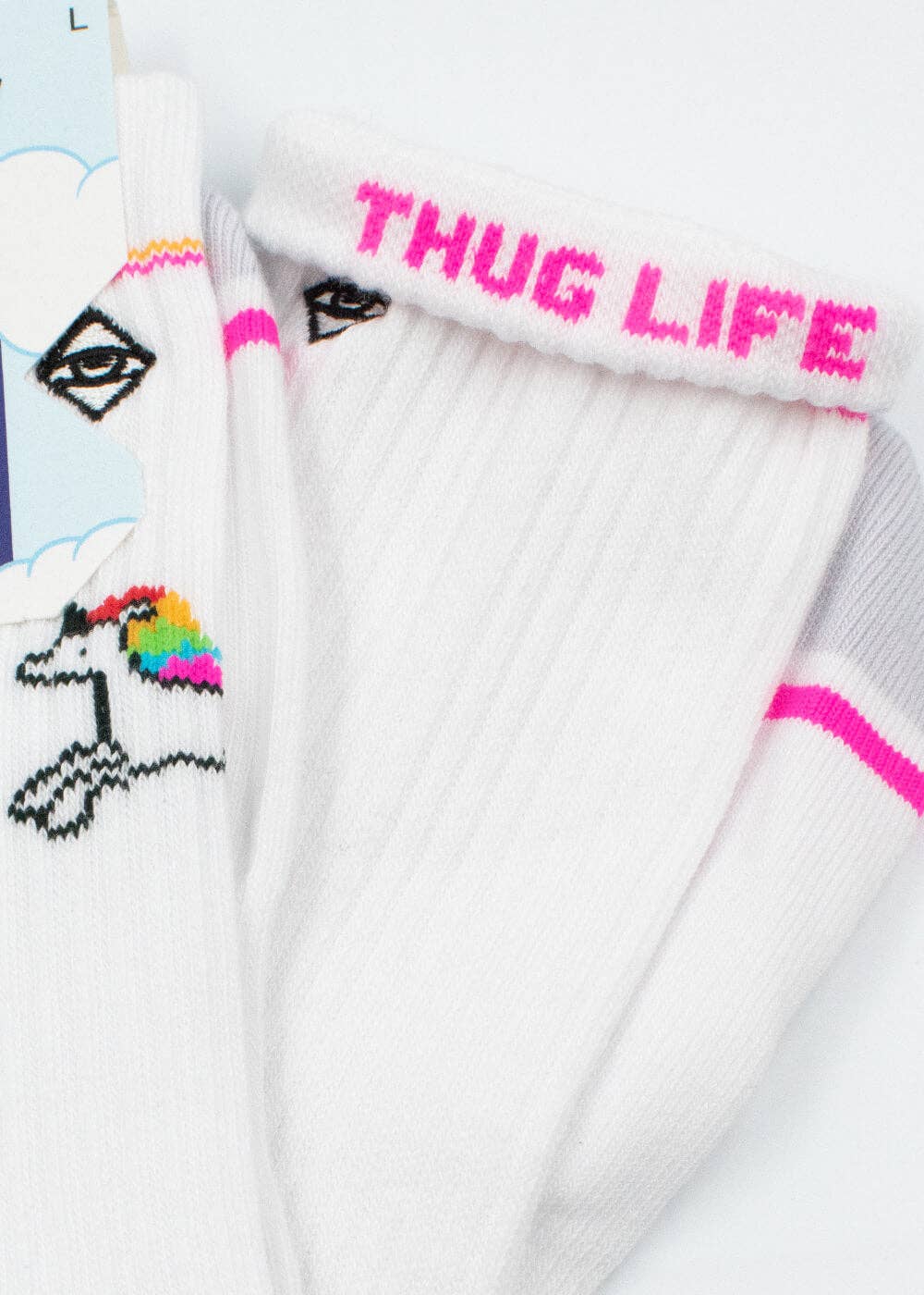 Oggetto regalo di design – chaussettes licorne arc en ciel j clay 