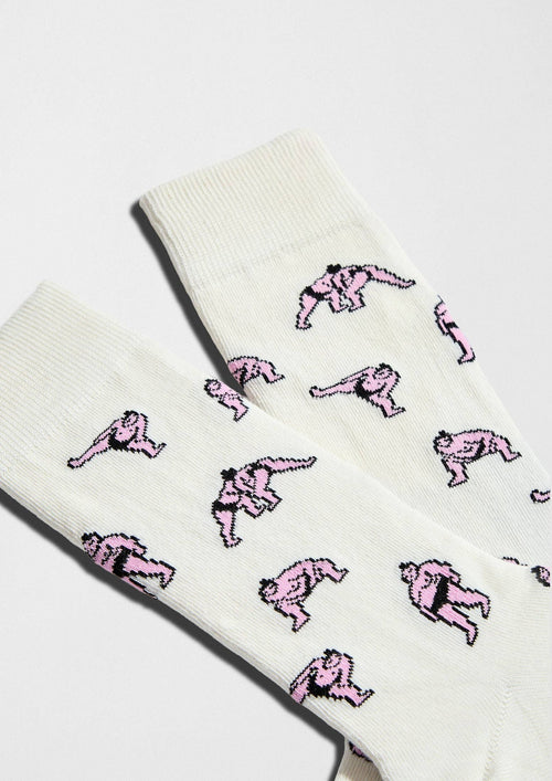 BeJapan Sumo - Chaussettes coton biologique: Blanc cassé / 36/40