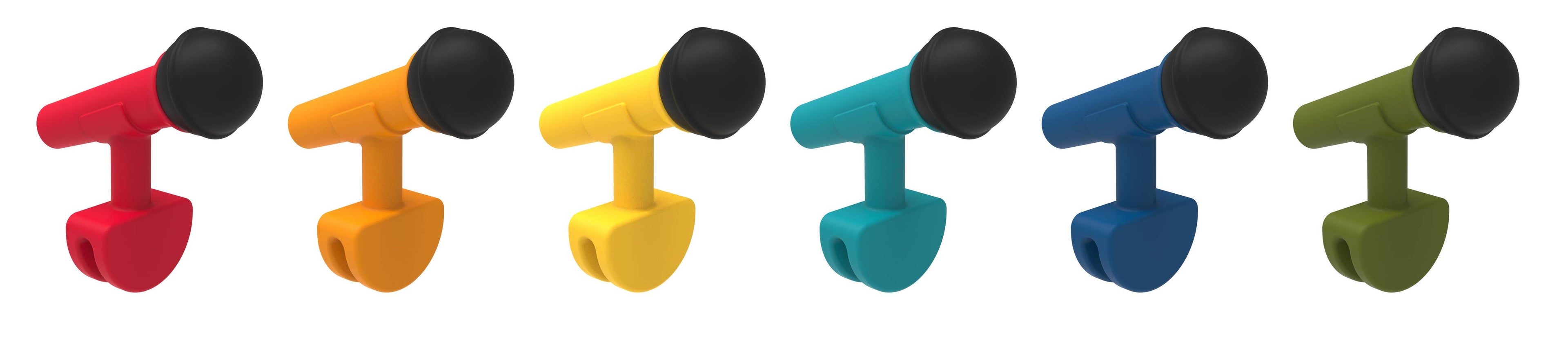 Set de 6 marque-verres Microphone | Design-lahjat ja sisustustuotteet