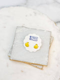 Regalo de diseño – Boucles d'oreilles Poussin jaune