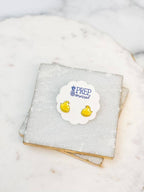 Regalo de diseño – Boucles d'oreilles Poussin jaune