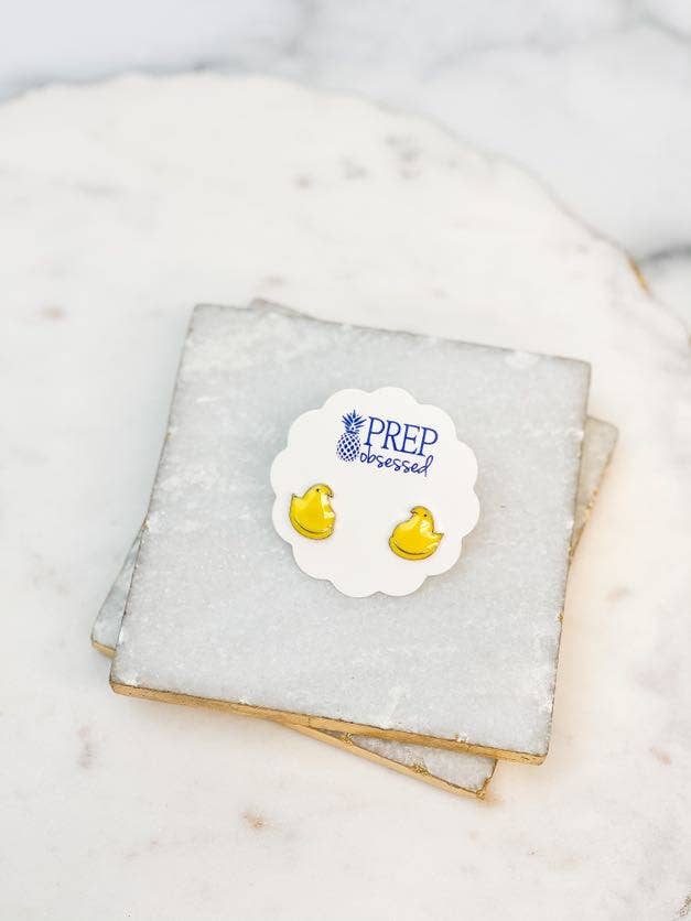 Regalo de diseño – Boucles d'oreilles Poussin jaune