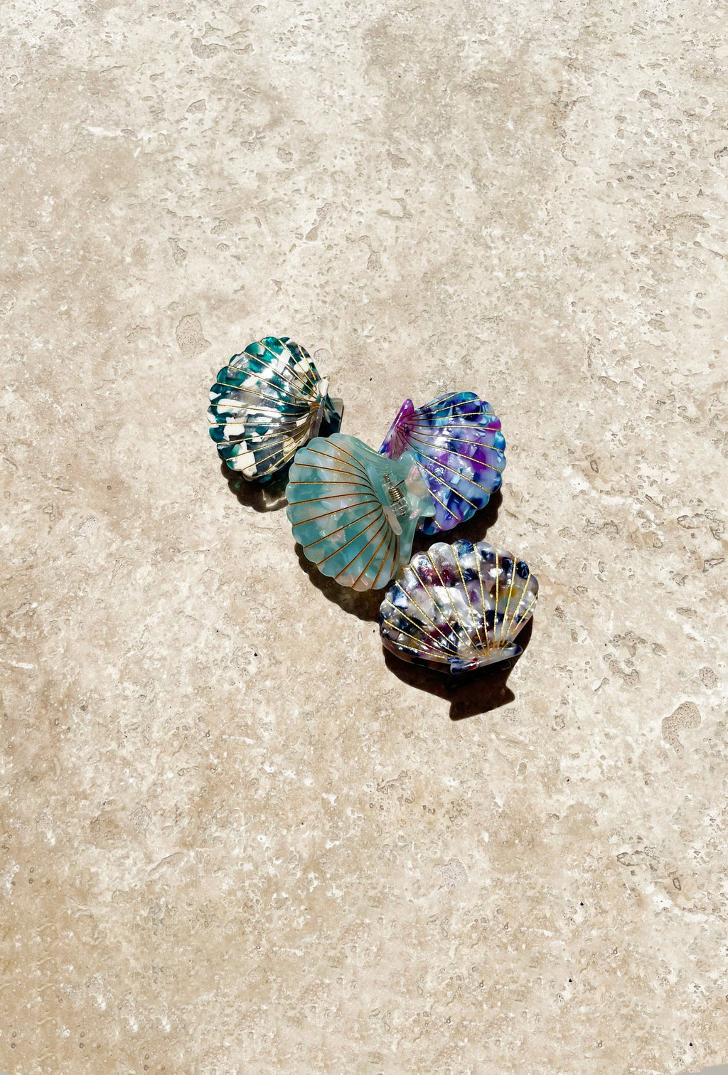 Turquoise Seashell Hair Clip