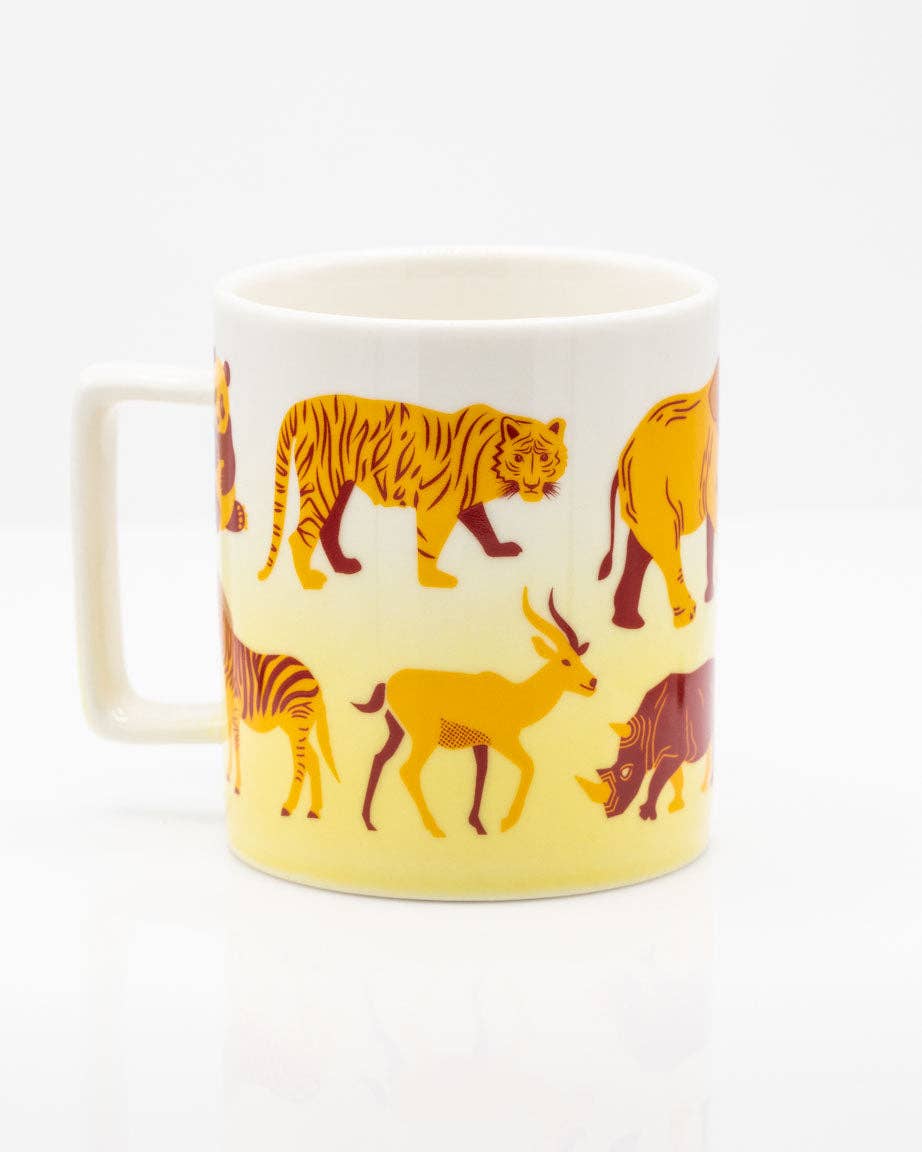 Oggetto regalo di design – Mug Rétro Mammifères (350 ml) – produit scientifique Cognitive Surplus EU, vue 2
