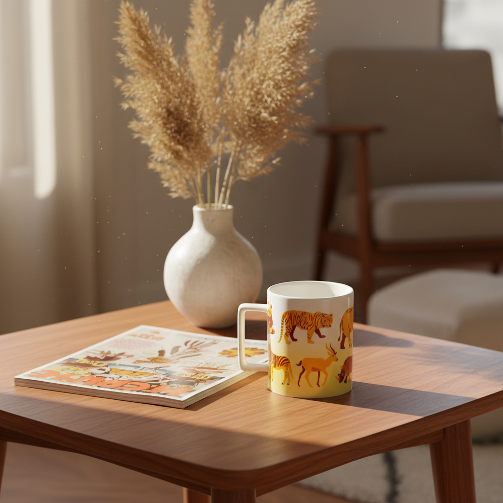Mug Mammifères rétro (350 ml) | Design e regali originali