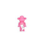 Ornament – ​​Affenfigur „Die Legende“ – Kunstharz – Rosa – 11 x 7 x 19 cm