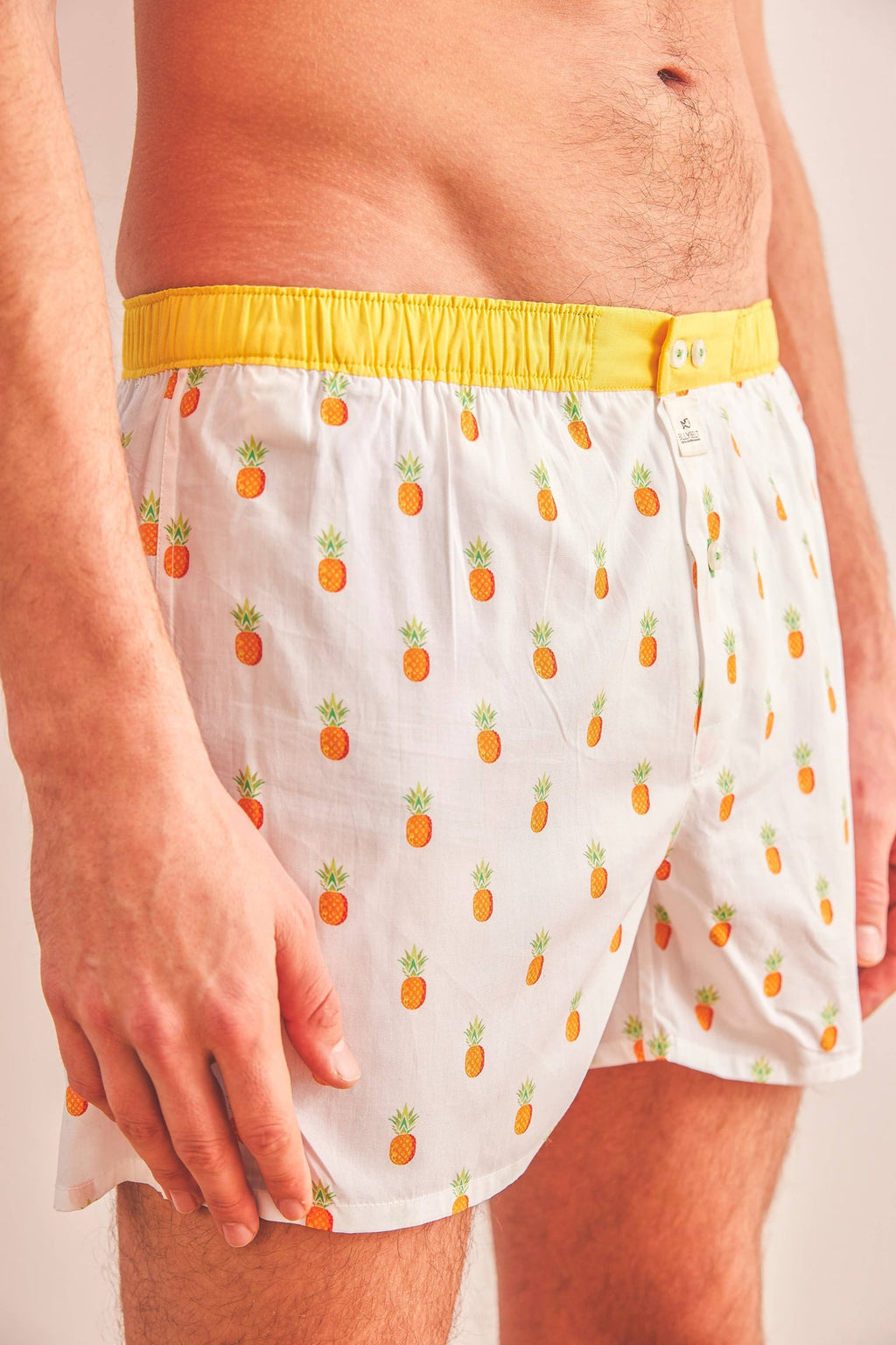 Boxershort 100 % Bio-Baumwolle Ananas