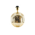 Lampe – Tischlampe – Facettierte Kugel – Glas – Gold – 20 x 20 x 20 cm