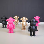 Ornement - Figurine Singe 'La Légende' - Résine - Noir - 33x21x50cm | Designproducten en originele cadeaus