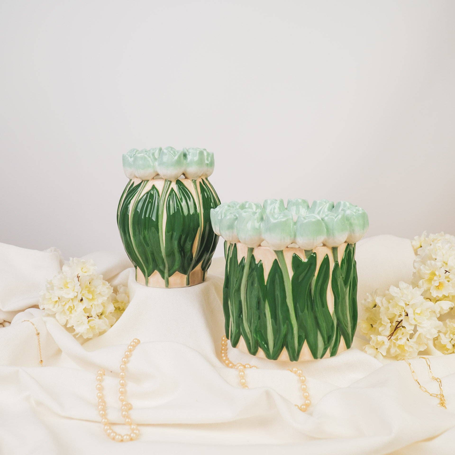 Vase Tulipes - Menthe/Vert | Designproducten en originele cadeaus
