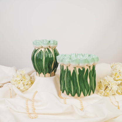 Tulip Vase - Mint/Green