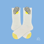 Chaussettes pop-out huître – vue 3