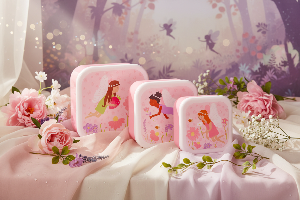 Boîtes à goûter Fées - Set de 3