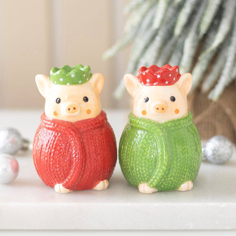 Sel et poivre Cochons de Noël