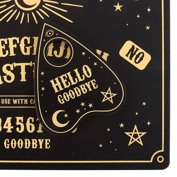 Set de table et sous-verre noir Talking Board