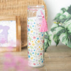 Bougie Tube en Lin Frais à Imprimé Floral Printanier