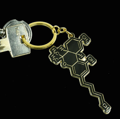 Porte-clés Molécule de THC