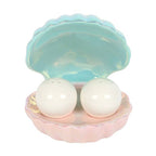 Sel et poivre coquille de palourde iridescente