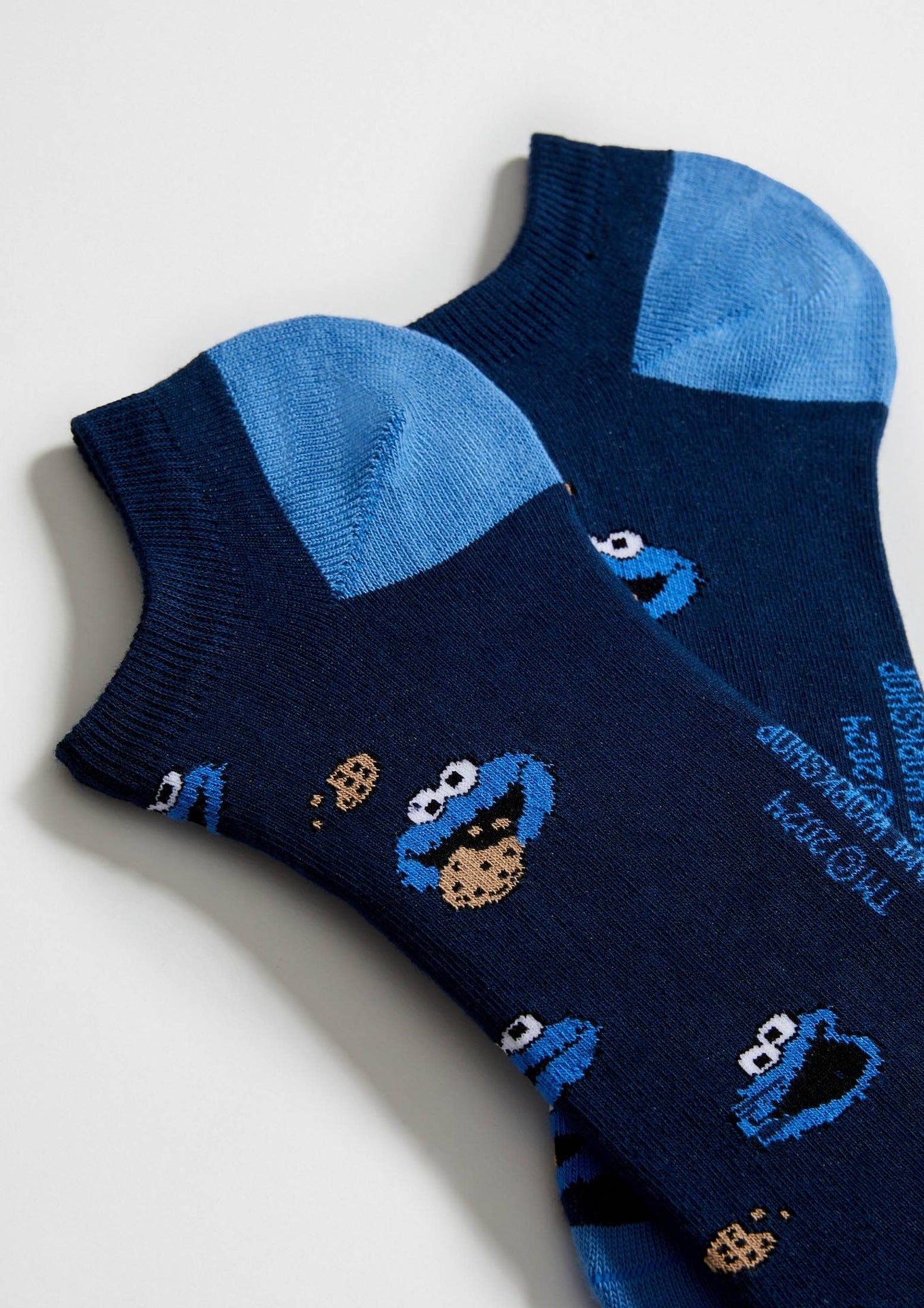 Chaussettes courtes BeSesameStreet Cookie Monster | Design e regali originali