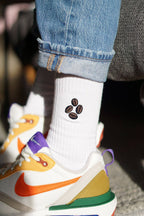 Chaussettes brodées Grains de Café | Oggetti di design e regali originali