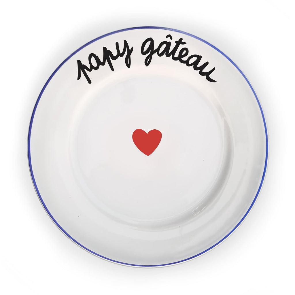 Assiette La Famille S’éclate - Papy Gâteau | Design e regali originali