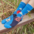 Japanische Socken mit unterschiedlichen Motiven