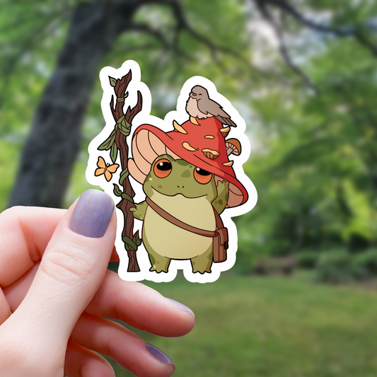 RPG Druid Frog Sticker