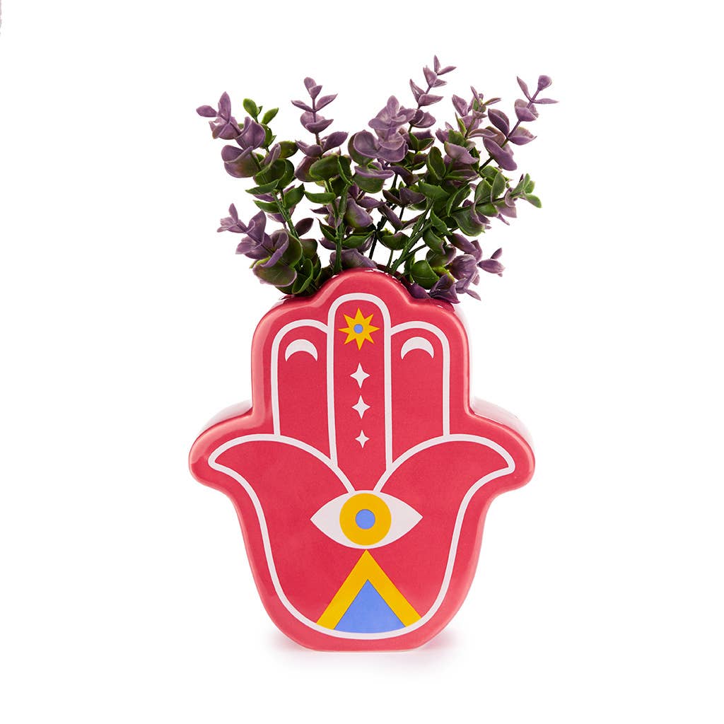 Vase Lucky Hand rouge