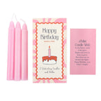 Lot de 3 bougies "Joyeux anniversaire" On the Go