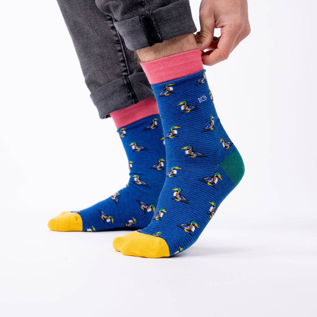 Chaussettes en coton peigné Canard Colvert | Oggetti di design e regali originali