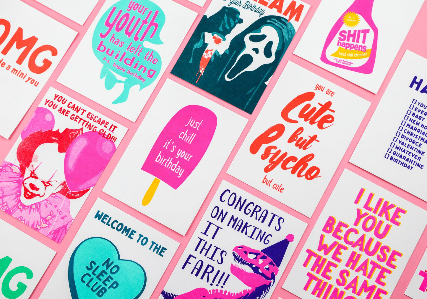 Pennywise Postcard: You Can't Escape IT (risoprint)