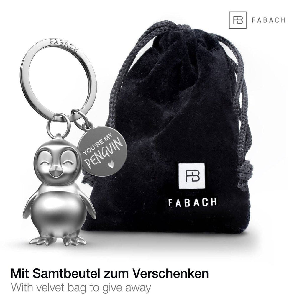 Oggetto regalo di design – porte cles pingouin tu es mon pingouin fabach 