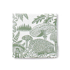 Woodland Mushroom Hedgehog Green Ceramic Coasters
