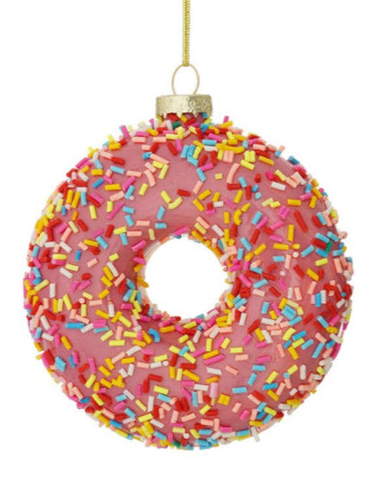 Boule de Noël Donut Rose
