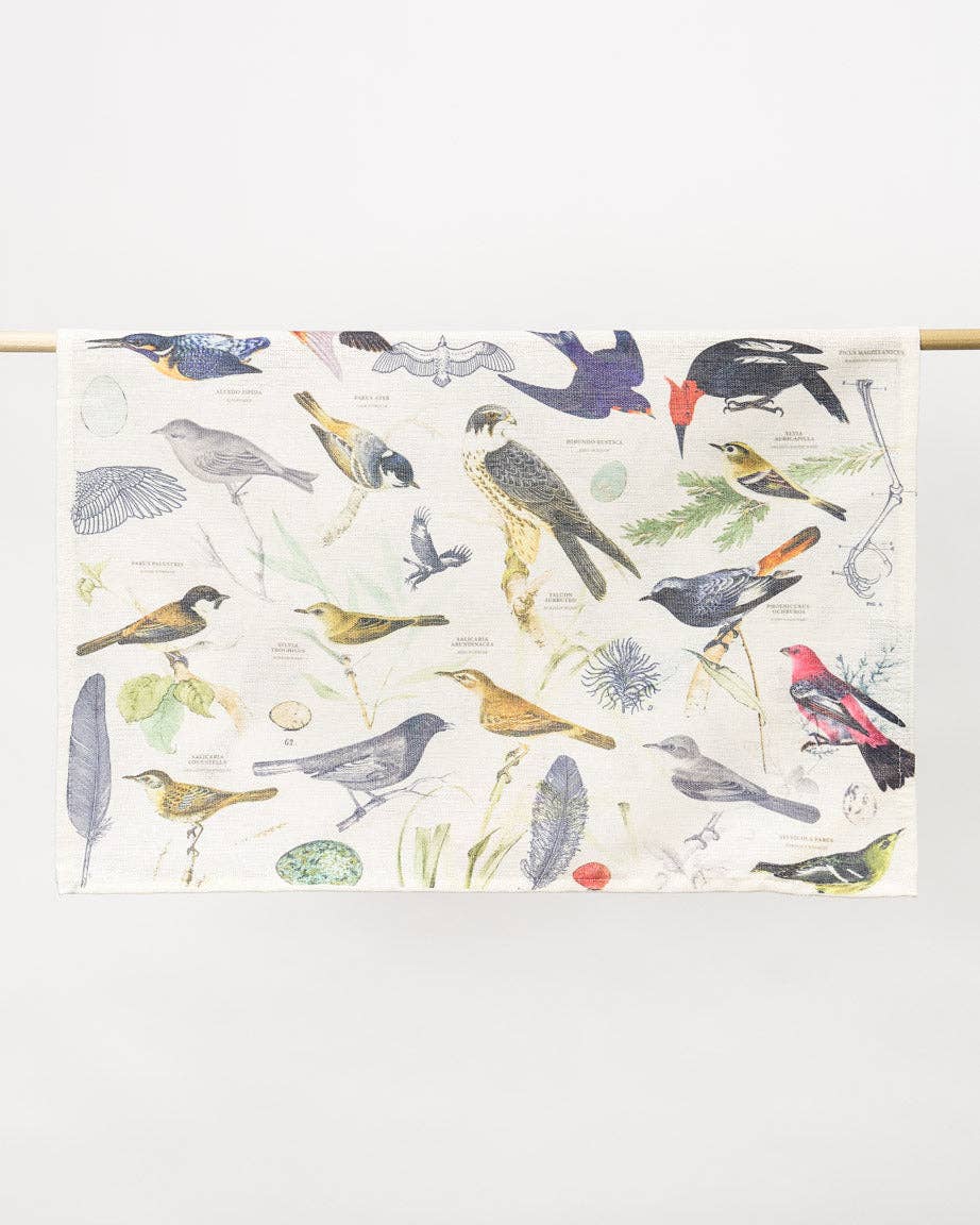 Oggetto regalo di design – Torchon Oiseaux – produit scientifique Cognitive Surplus EU, vue 2