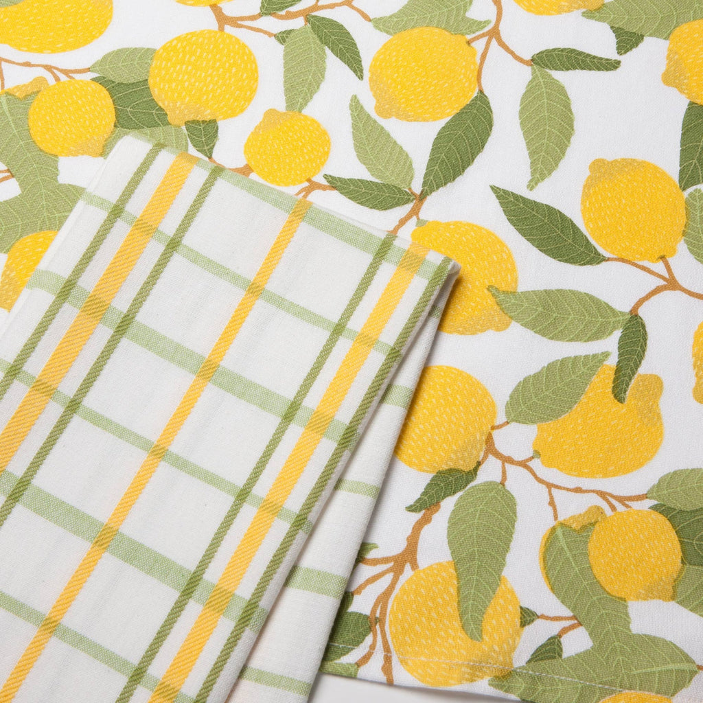 Lot de 2 torchons à vaisselle Lemons | Design e regali originali
