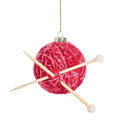 Weihnachtskugel Wolleknäuel