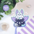 autocollant holographique chauve souris sorciere nikury 