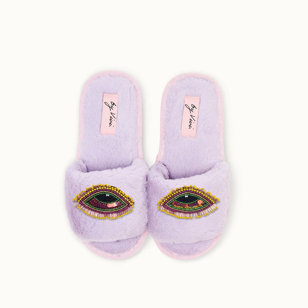 Pair of slippers brooches - Evil Eye